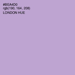 #BEA4D0 - London Hue Color Image